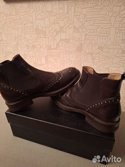 Сапоги женские натуральная кожа 39