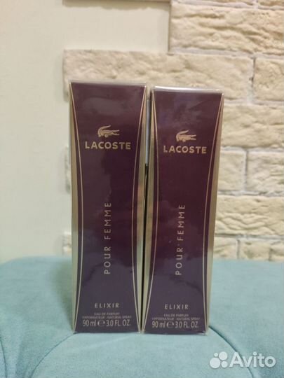90мл Lacoste pour femme elixir парфюмерная вода
