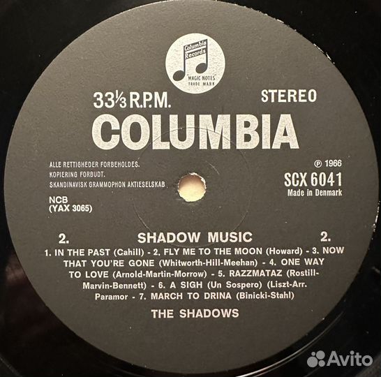 The Shadows – Shadow Music (Дания 1966г.)