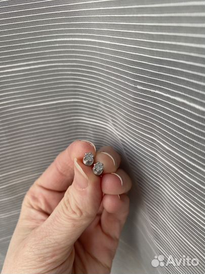 Серьги с бриллиантами Sokolov, серебро