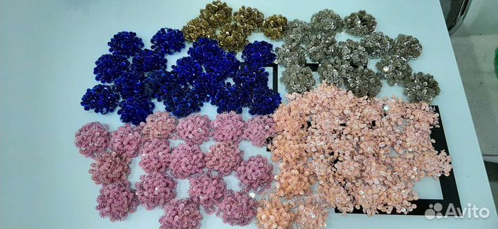 Паетки с бисером