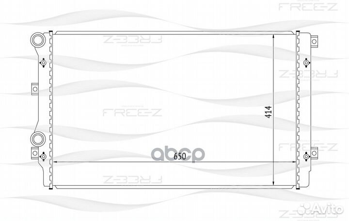 Радиатор системы охлаждения audi A3 03- seat To