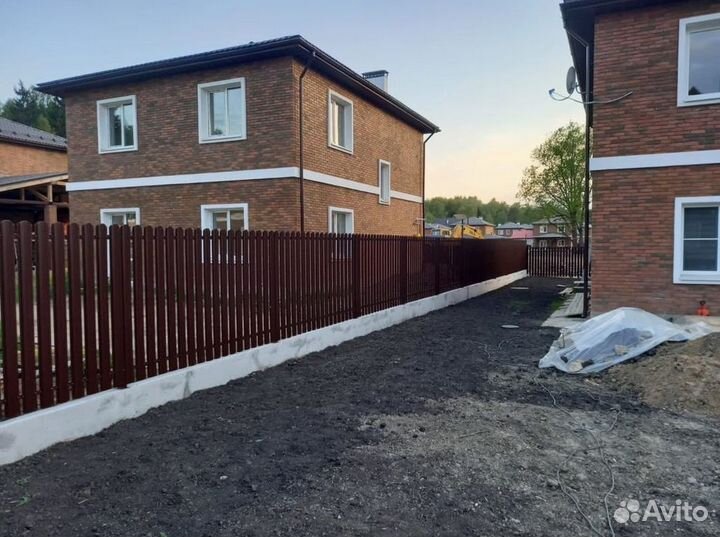 Забор металлический,ворота качественно