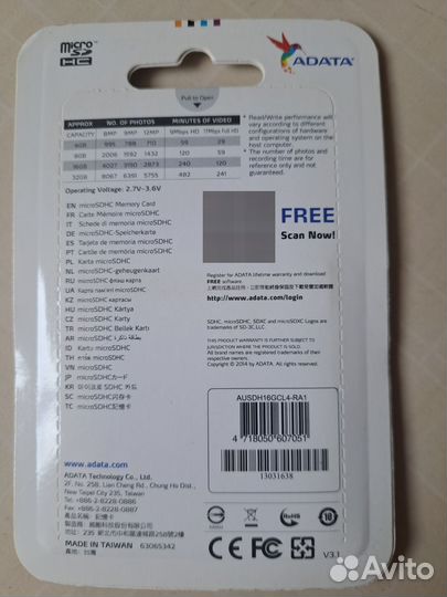 Карта памяти microsdhc, M2 memory stick micro