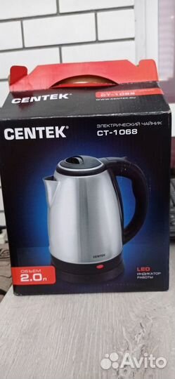 Чайник Centek металл, матовый, 2 л, 2000 Вт CT-106