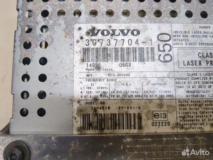 Магнитола Volvo S80, 2005