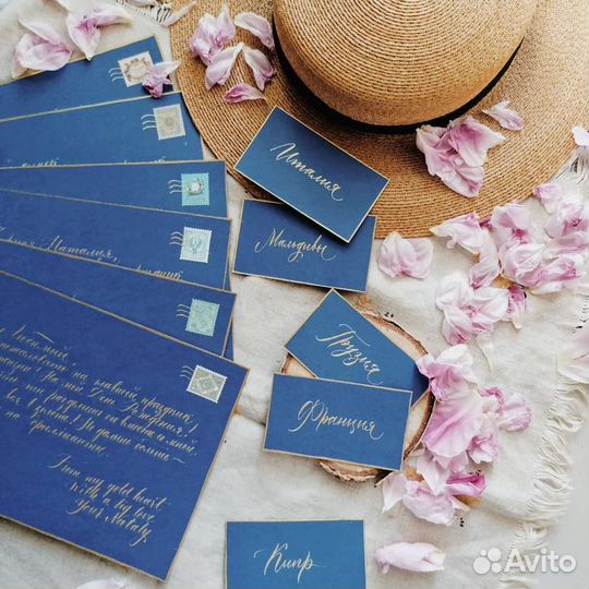 Каллиграфия на заказ, свадебная полиграфия