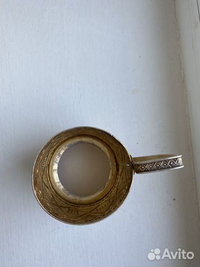 Подстаканник алюминий СССР с символикой Волгограда