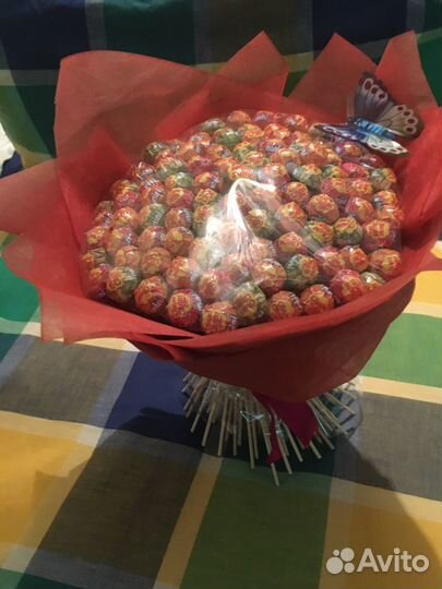 Букет из чупа чупсов