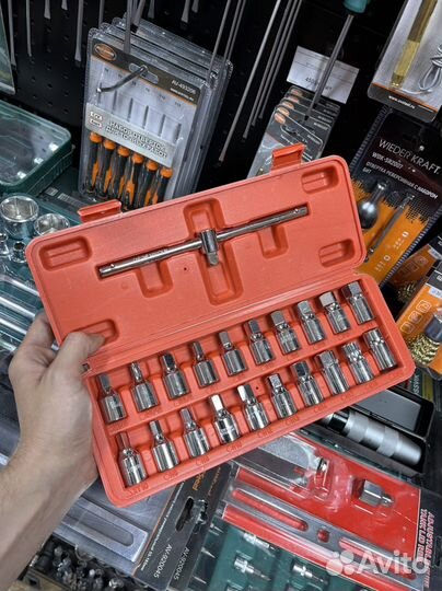 Набор головок для масло сливных пробок 21 пр