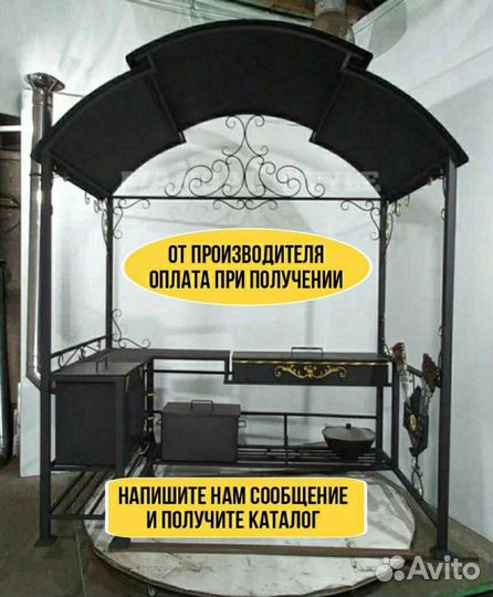 Мангал с крышей
