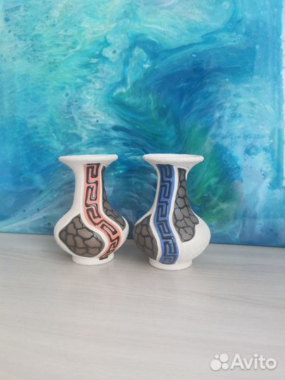 Набор ваз из марокканской глины ручной работы