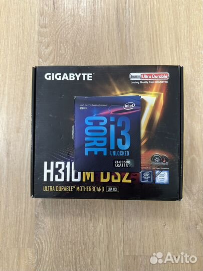 Комплект i3-8350k+H310M DS2+ddr4 16gb samsung
