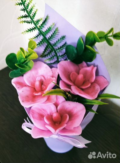 Букет цветов из мыла