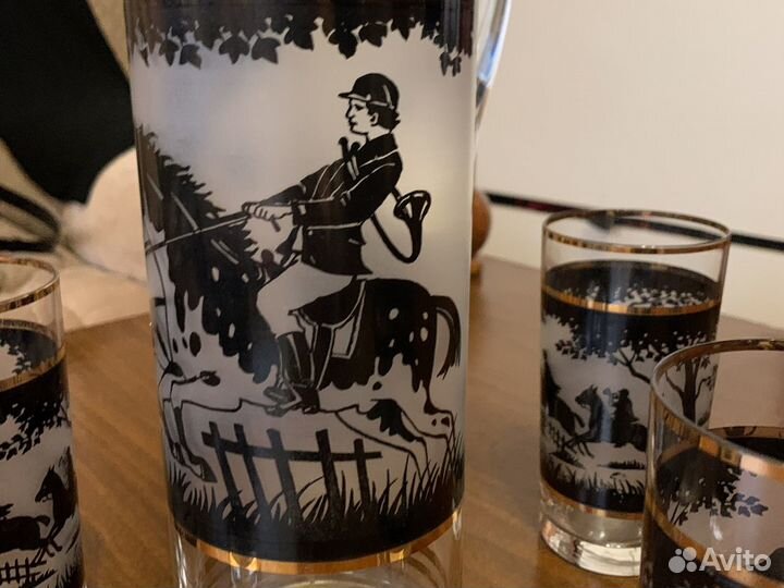 Набор Богемия редкий Кувшин стаканы