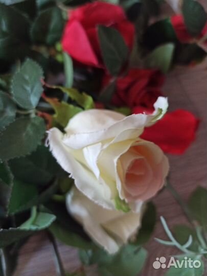 Ваза керамическая с розами, напольная,62 см