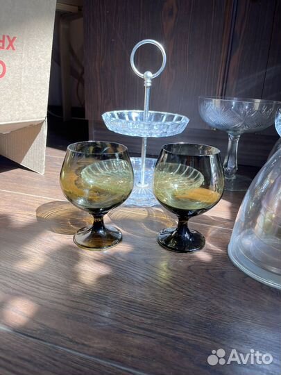 Совесткая посуда из стекла винтаж