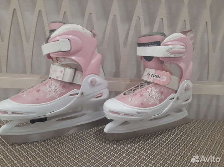 Коньки раздвижные. Размер 34-37 для девочки
