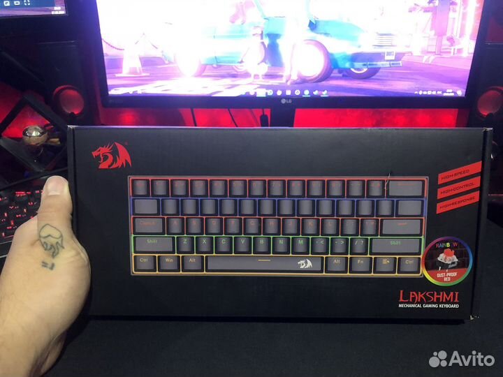 Игровая клавиатура, игравой микрофон, мышь