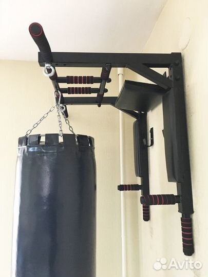 Турник брусья пресс 3в1 Усиленный настенный 300 кг