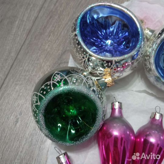 Ёлочные игрушки стеклянные