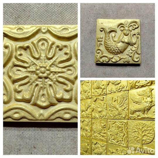 Плитка гипс на фартук для кухни 10*10