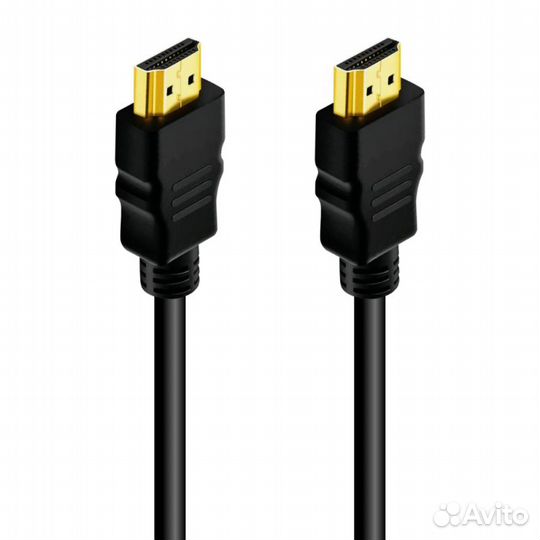 Кабель соединительный hdmi-hdmi 1 м, новый, чёрный