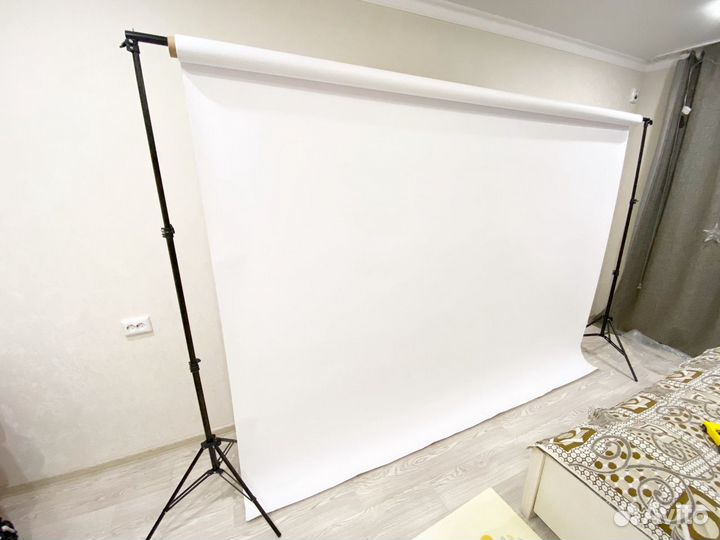 Фото фон бежевый новый 2.7*10м