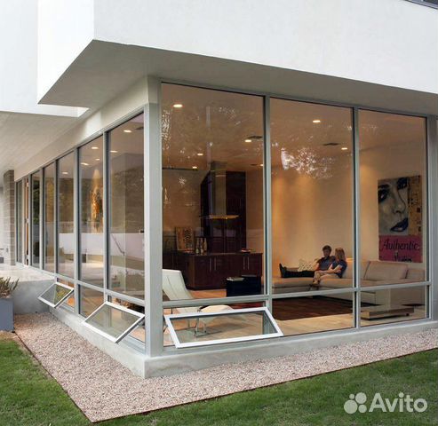 Безрамное остекление частного дома и дачи