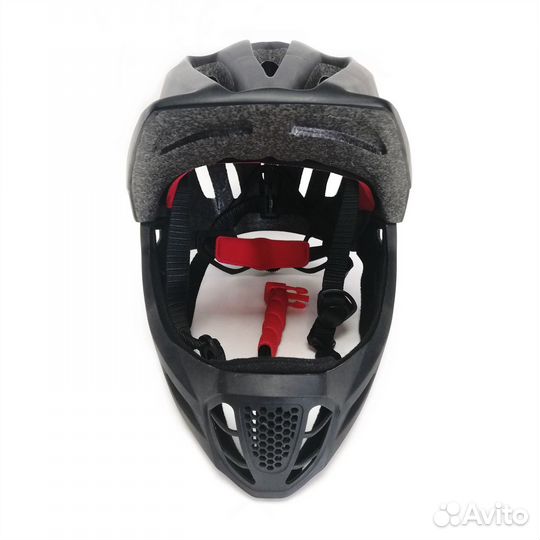 Шлем детский кроссовый вело CN (чёрный)