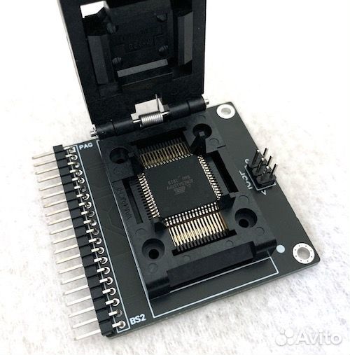 Адаптер QFP64 ZIF для Fuse Bit Doctor