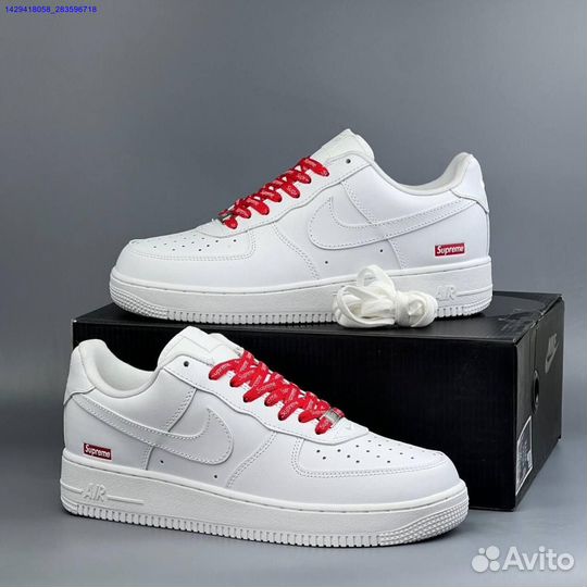 Кроссовки Nike Air Force 1 Low & Supreme (Арт.85880)