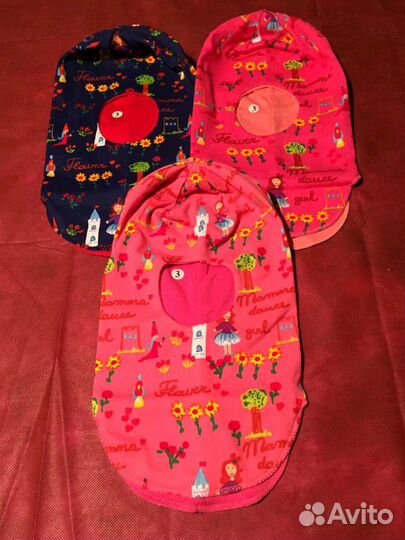 Шапочки-шлемы новые х/б