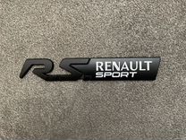 Шильдик эмблема значок renault sport rs (металл)