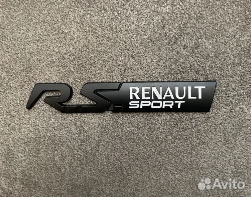 Шильдик эмблема значок renault sport rs (металл)