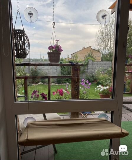 Лежанка гамак для кошек подвесная