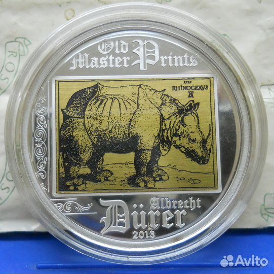 5 марок 1971 г + 5 долларов 2013 г серебро - пруф