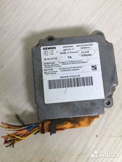 Блок управления airbag Peugeot 307