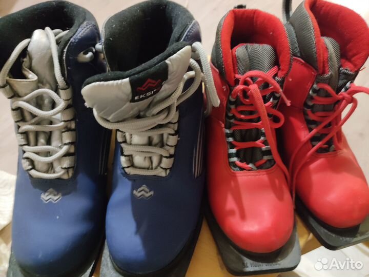Лыжные ботинки 34 и 38 размеры