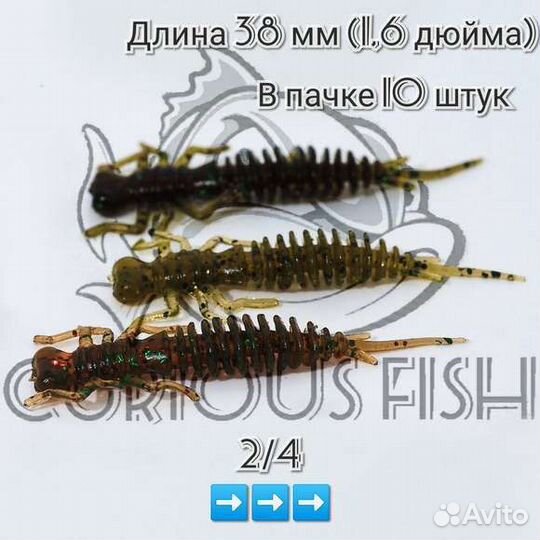 Curious Fish Dragonfly 1.5 дюйма (3,8см)