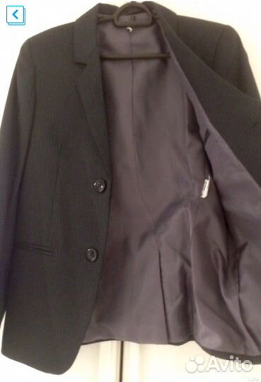 Школьный пиджак брюки костюм рубашка рост 134,138