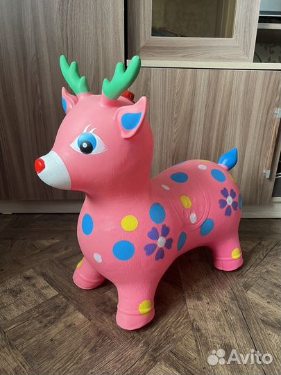 Игрушка прыгалка резиновая