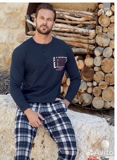 Мужская пижама хлопок