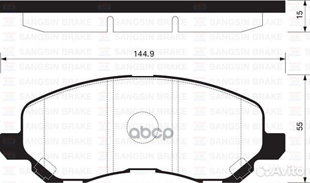 SP1360SNS колодки дисковые п Mitsubishi Lancer