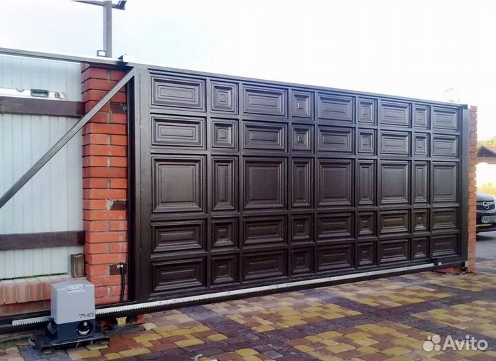 Откатные ворота с электроприводом