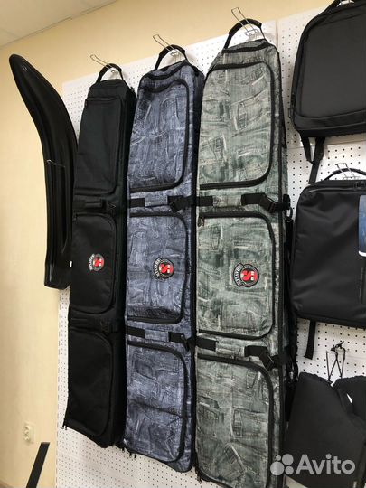 Чехол для сноуборда с колесами (серая джинса) 166с