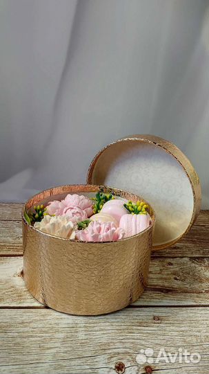 Подарочный бокс/ Мыло ручной работы/ Вес 306 гр