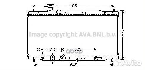 HD2226 Радиатор honda CR-V 2.0 A/T 09- HD2226 Ava