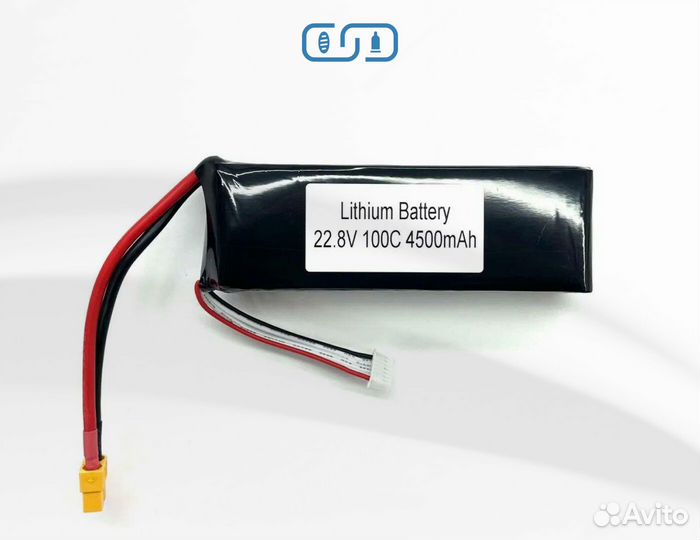 Аккумулятор для FPV дрона ZEE 4500mAh 6S100С XT60