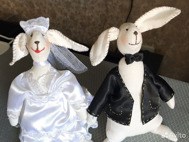 Свадебные Зайцы жених и невеста